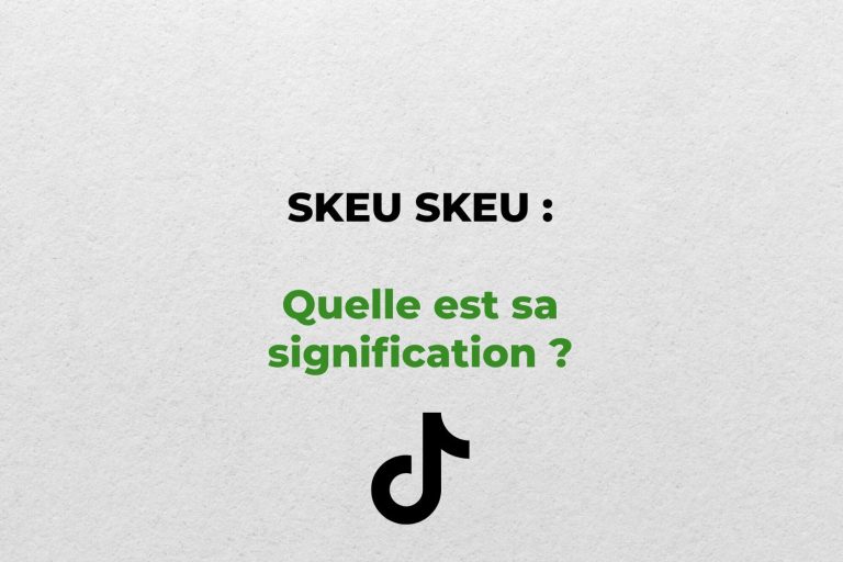 la signification de Skeu Skeu sur TikTok