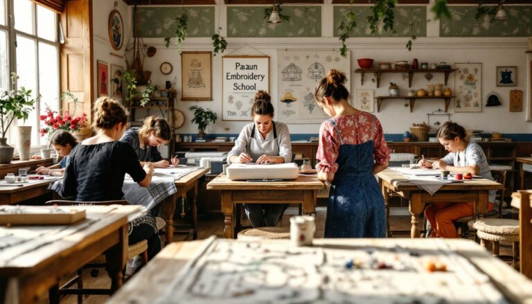 découvrez l’école de broderie pascal jaouen, où traditions et savoir-faire bretons se transmettent à travers des formations accessibles à tous. initiez-vous à la broderie ou perfectionnez vos techniques avec des professionnels passionnés.