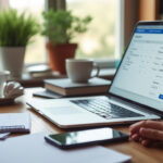 Auto-entrepreneur consultant son chiffre d'affaires sur une application de plateforme numérique