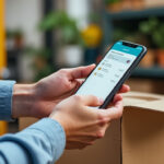 Auto-entrepreneur consultant son application de plateforme numérique sur smartphone