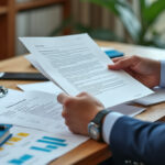 Dirigeant d'entreprise examinant un courrier de mise en demeure Urssaf