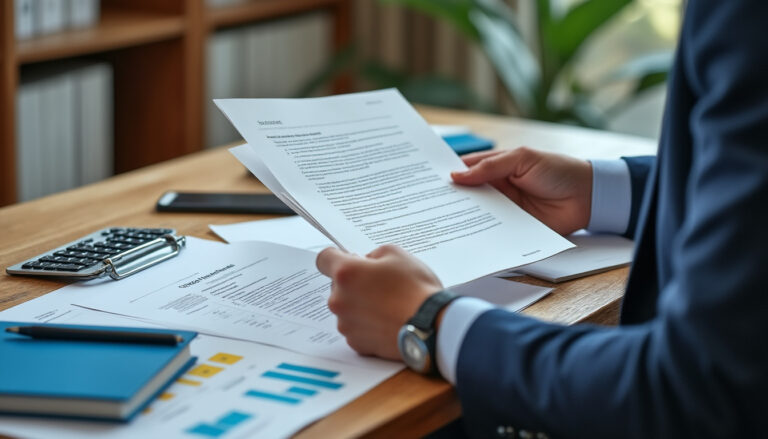 Dirigeant d'entreprise examinant un courrier de mise en demeure Urssaf