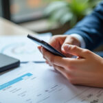 Auto-entrepreneur consultant ses revenus de plateforme sur smartphone